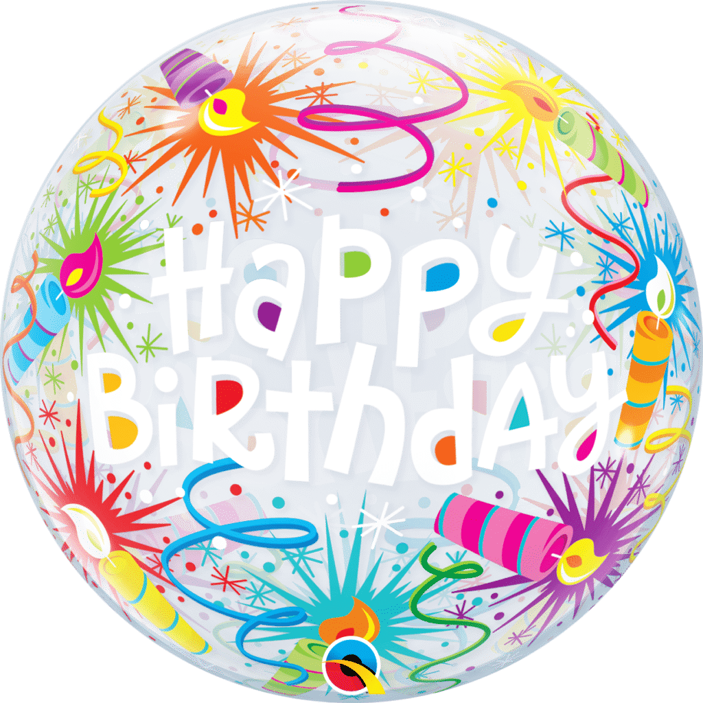 Bubble Ballon Happy Birthday Kerzen Festbedarf Schlegel
